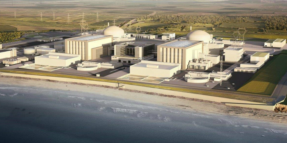 La centrale nucléaire de Hinkley Point C au Royaume-Uni